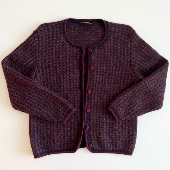 Genuine 100% Alpaca soft knit cardigan - Picture 4 of 11